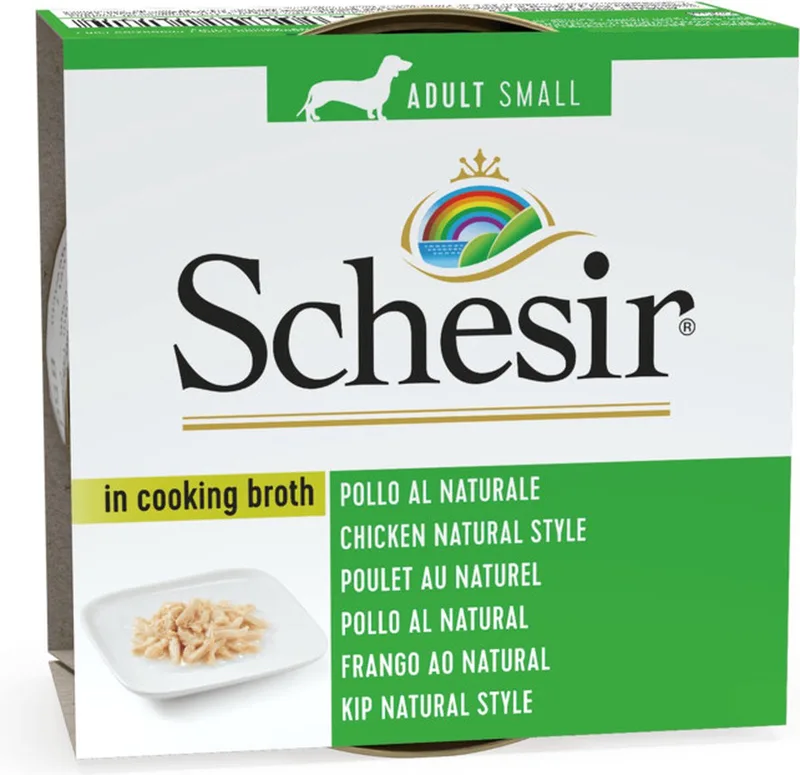 14x Schesir Hondenvoer Kip Naturel in Bouillon 85 gr de Schesir – photo produit