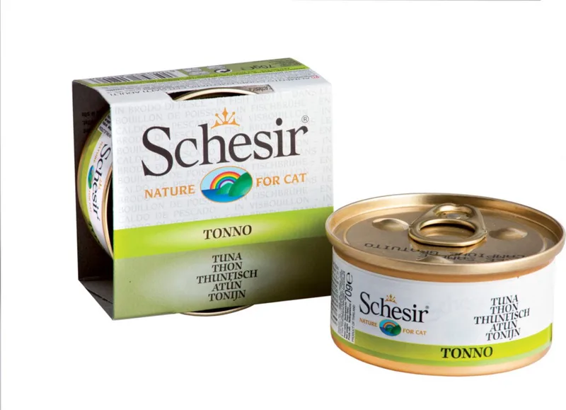 14x Schesir Kattenvoer Gekookte Tonijn 70 gr von Schesir – Produktfoto