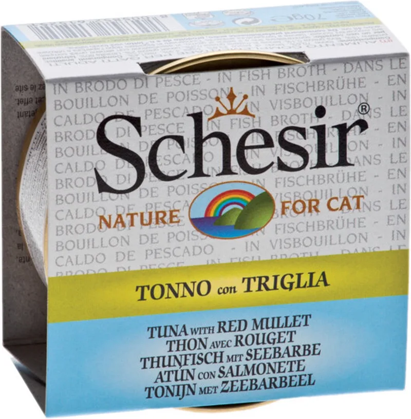 14x Schesir Kattenvoer Gekookte Tonijn en Zeebarbeel 70 gr de Schesir – photo produit