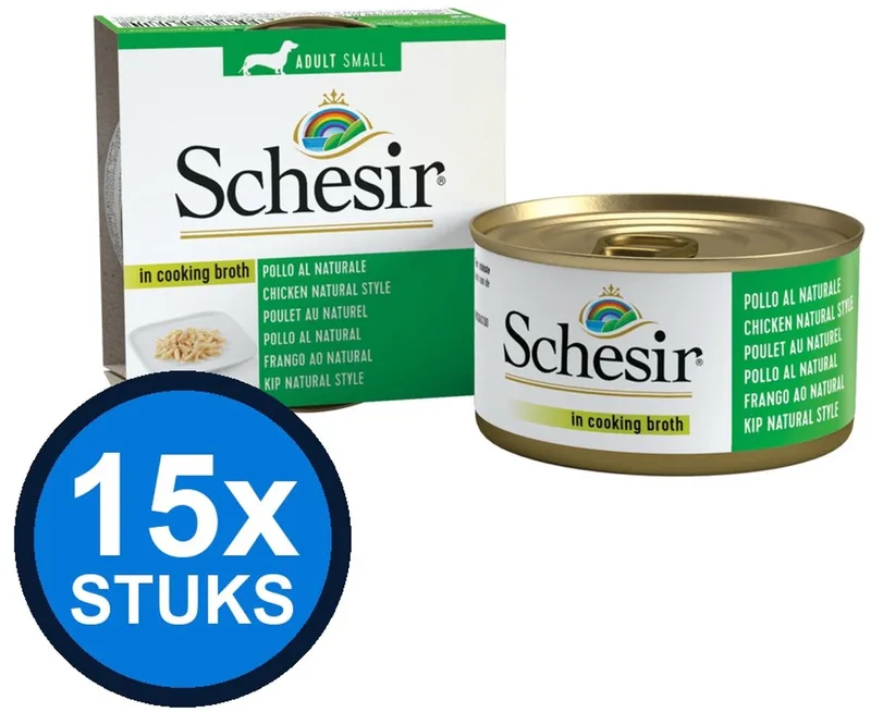 15x Schesir - Complementary - Kattenvoer - Bouillon in blik - Kip - 70g by Schesir – product photo