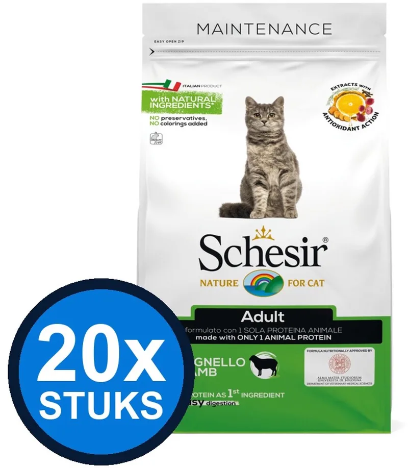 16x Schesir - Kattenvoer - Droogvoer - Onderhoud Lam - 400g de Schesir – photo produit