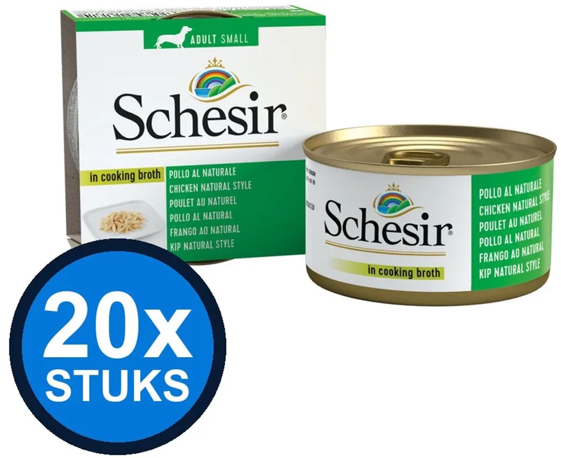 20x Schesir - Complementary - Kattenvoer - Bouillon in blik - Kip - 70g de Schesir – photo produit