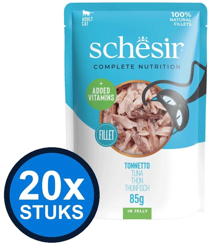 20x Schesir - Complete & Balanced - Kattenvoer - Gelei in zakje - Tonijn - 85g by Schesir – product photo