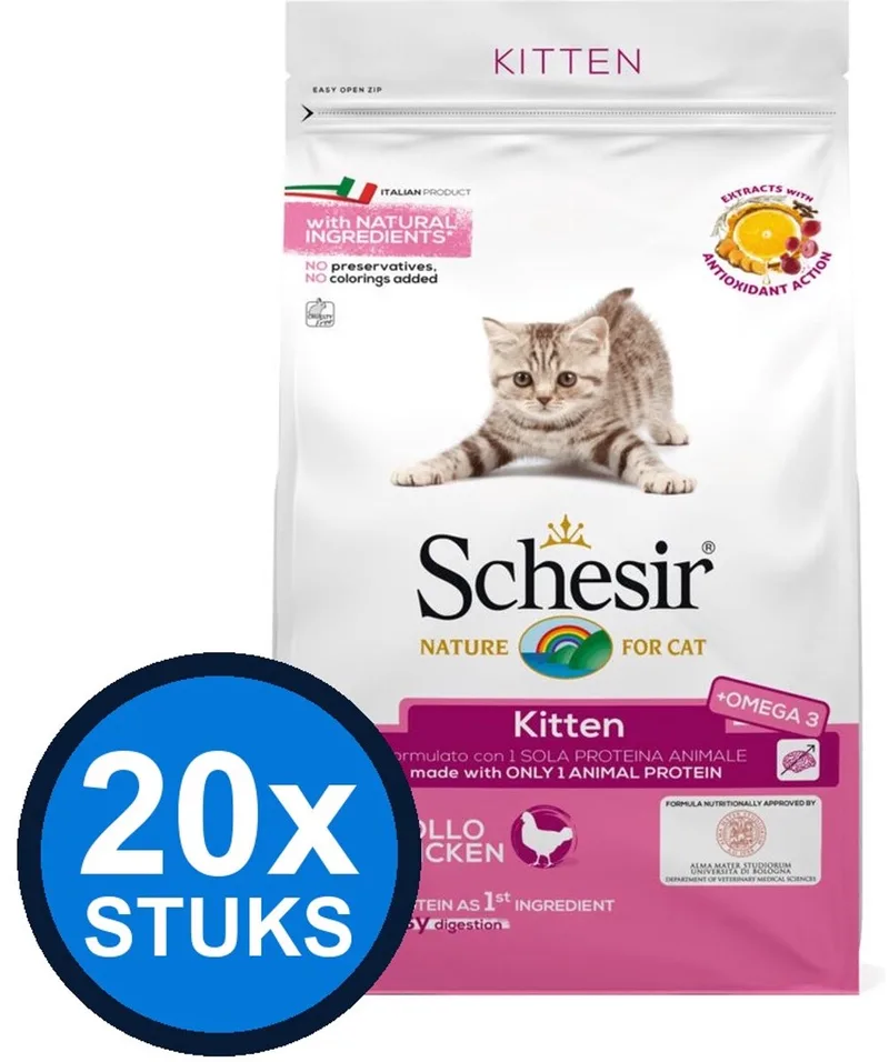 20x Schesir - Kattenvoer - Droogvoer - Onderhoud Kip - 400g de Schesir – photo produit