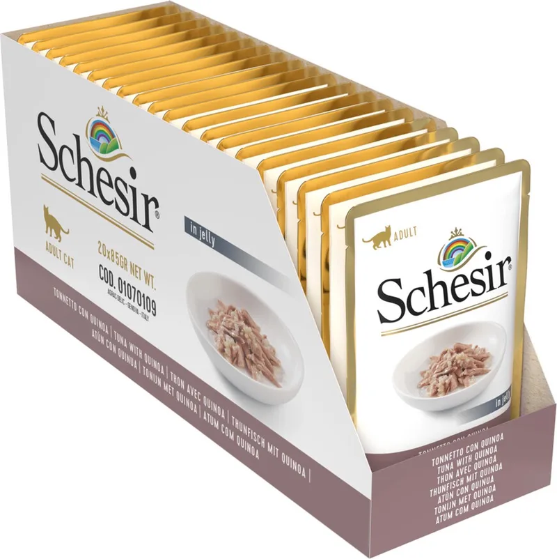 20x Schesir Kattenvoer Tonijn - Quinoa in Gelei 85 gr von Schesir – Produktfoto