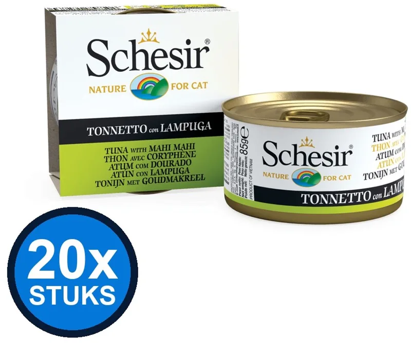 20x Schesir - Tonijn & Goudmakreel in Gelei - Kattenvoer Natvoer - 85g von Schesir – Produktfoto