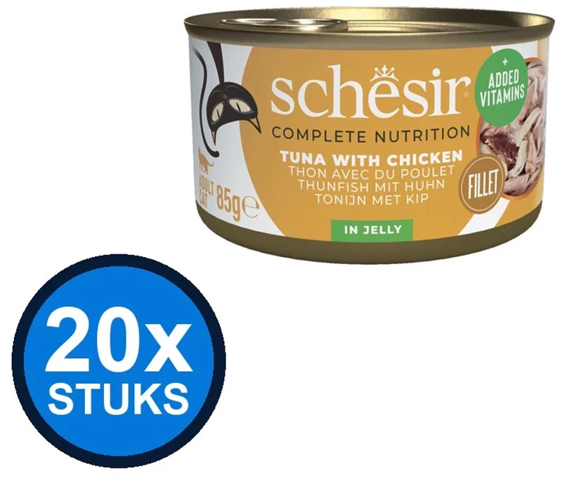 20x Schesir - Tonijn & Kip in Gelei - Kattenvoer Natvoer - 85g de Schesir – photo produit