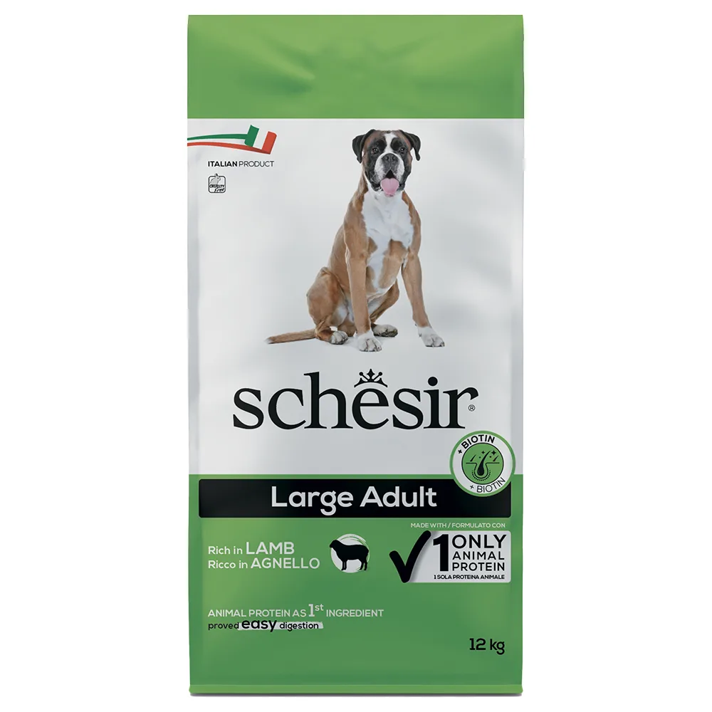 2x 12kg Schesir Dog Large Adult met lam droogvoer voor honden van Schesir – productfoto