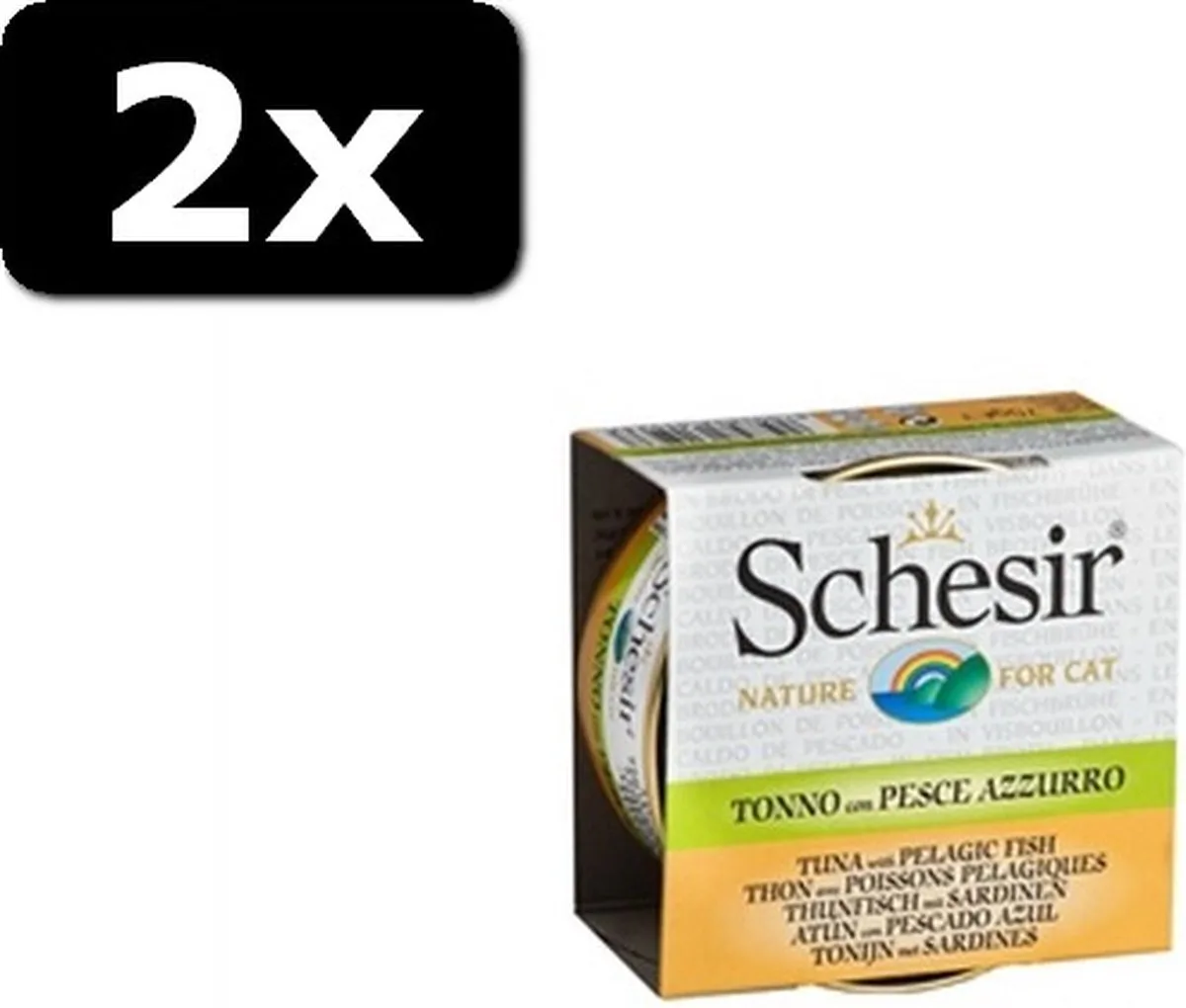 2x SCHESIR BOUILLON TONIJN/SAR 14X70GR von Schesir – Produktfoto