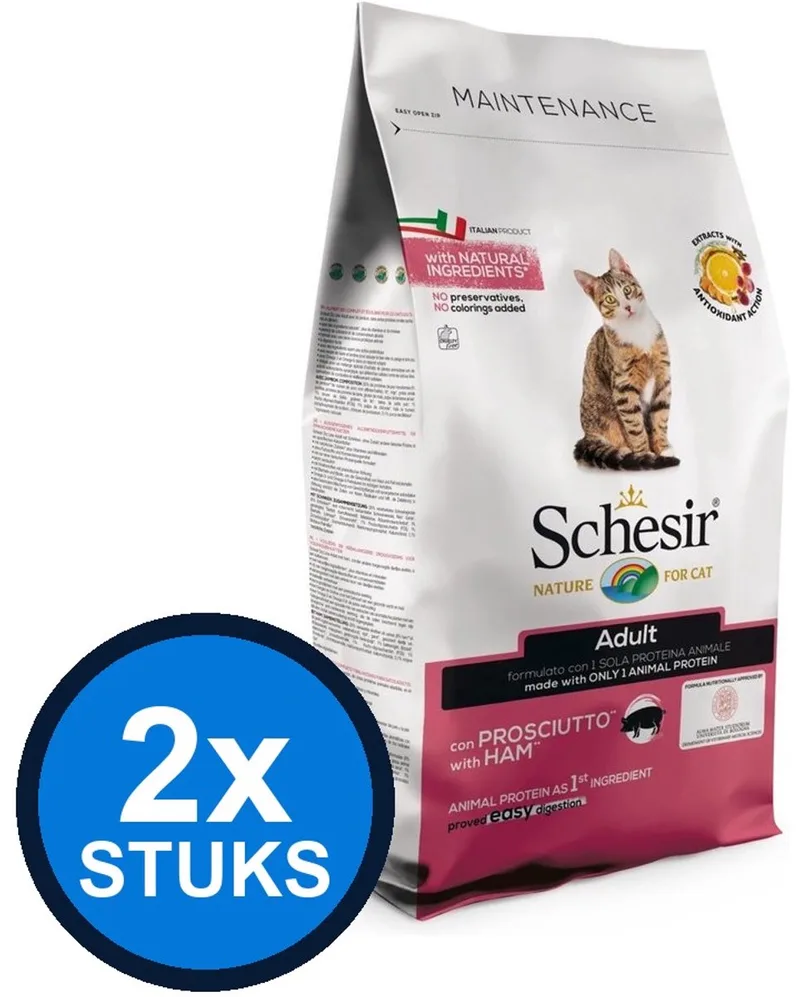 2x Schesir - Kattenvoer - Droogvoer - Gesteriliseerd Kip - 1,5kg by Schesir – product photo