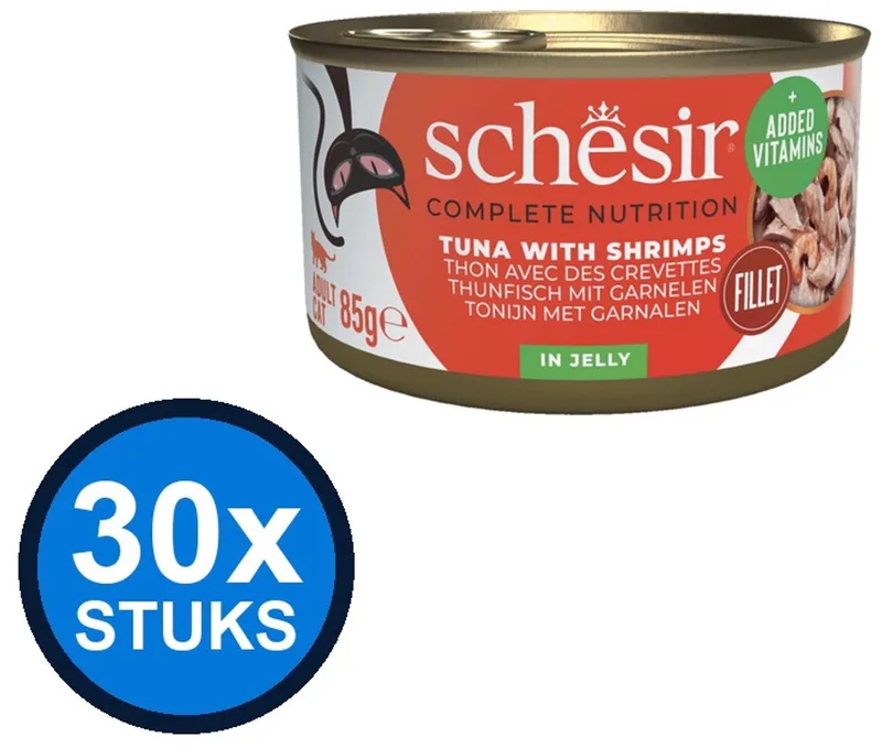 30x Schesir - Tonijn & Garnaal in Gelei - Kattenvoer Natvoer - 85g by Schesir – product photo