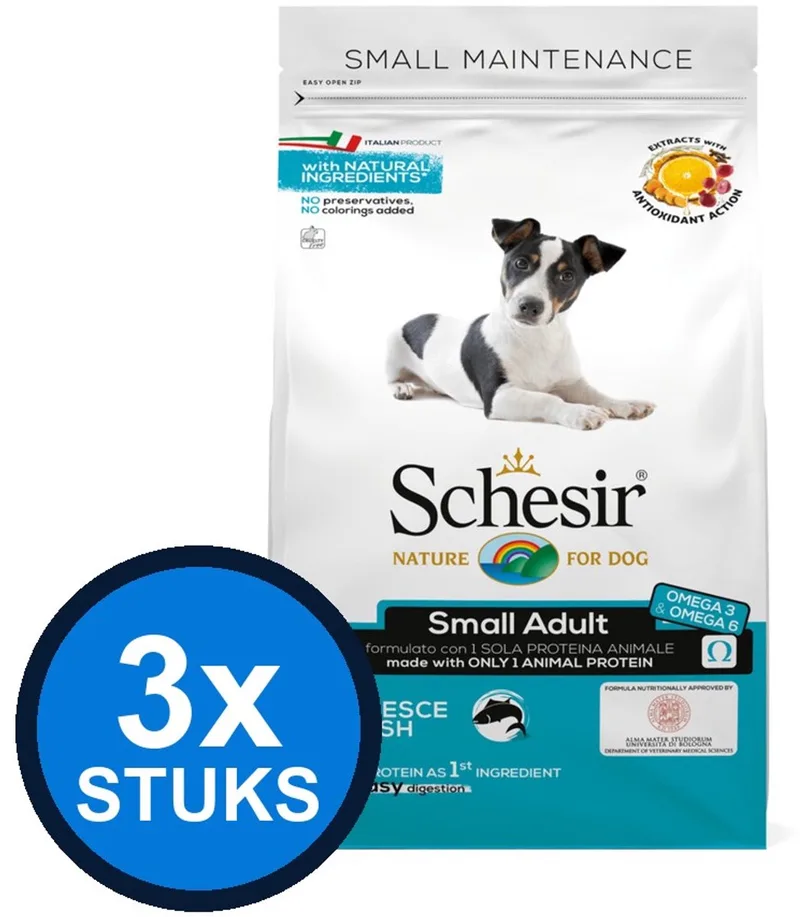 3x Schesir Hondenvoer Droog - Onderhoud Kleine Rassen - Ham - 2kg by Schesir – product photo