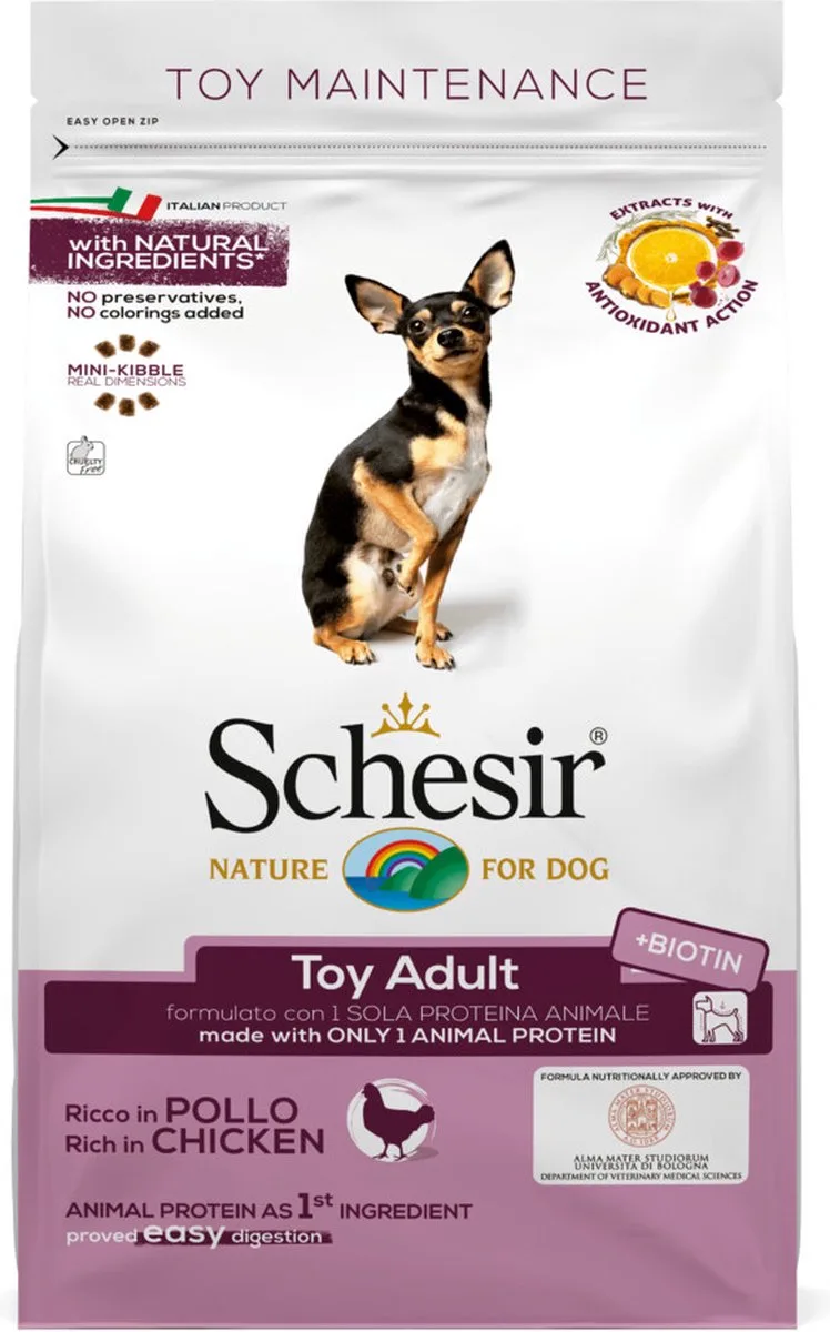 6x Schesir Hondenvoer Dry Toy Kip 2 kg de Schesir – photo produit