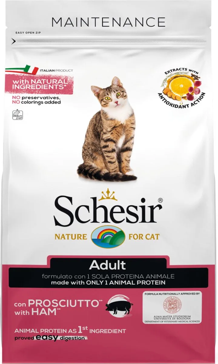 6x Schesir Kat Dry Maintenance Ham 1,5 kg von Schesir – Produktfoto