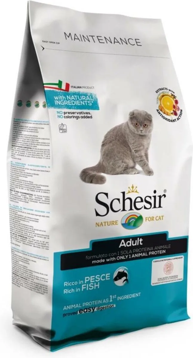 6x Schesir Kattenvoer Dry Maintenance Vis 1,5 kg de Schesir – photo produit
