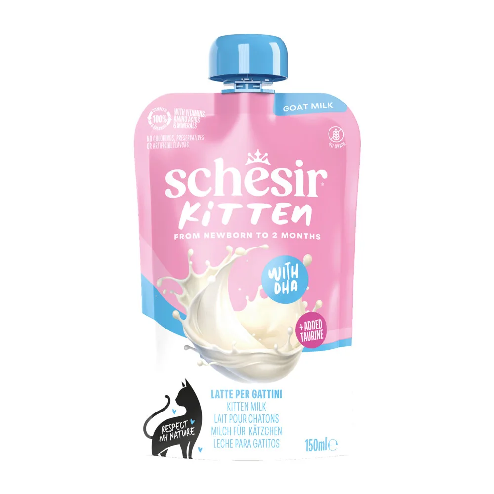 6x Schesir Kitten Care Milk Geit 150 ml de Schesir – photo produit