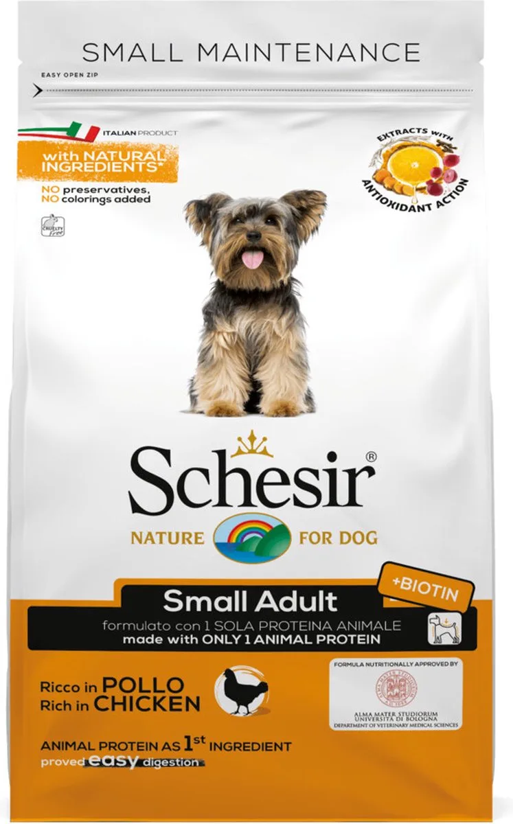 8x Schesir Hondenvoer Dry Small Kip 800 gr by Schesir – product photo