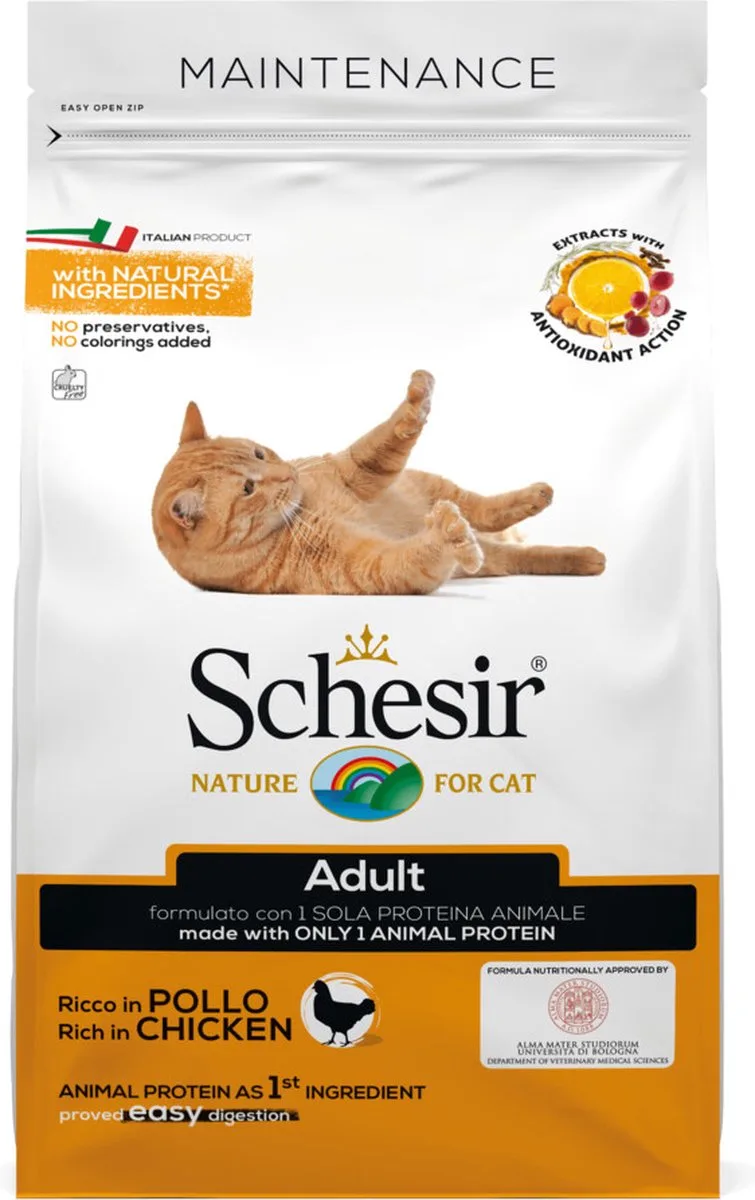 8x Schesir Kattenvoer Dry Maintenance Kip 400 gr von Schesir – Produktfoto