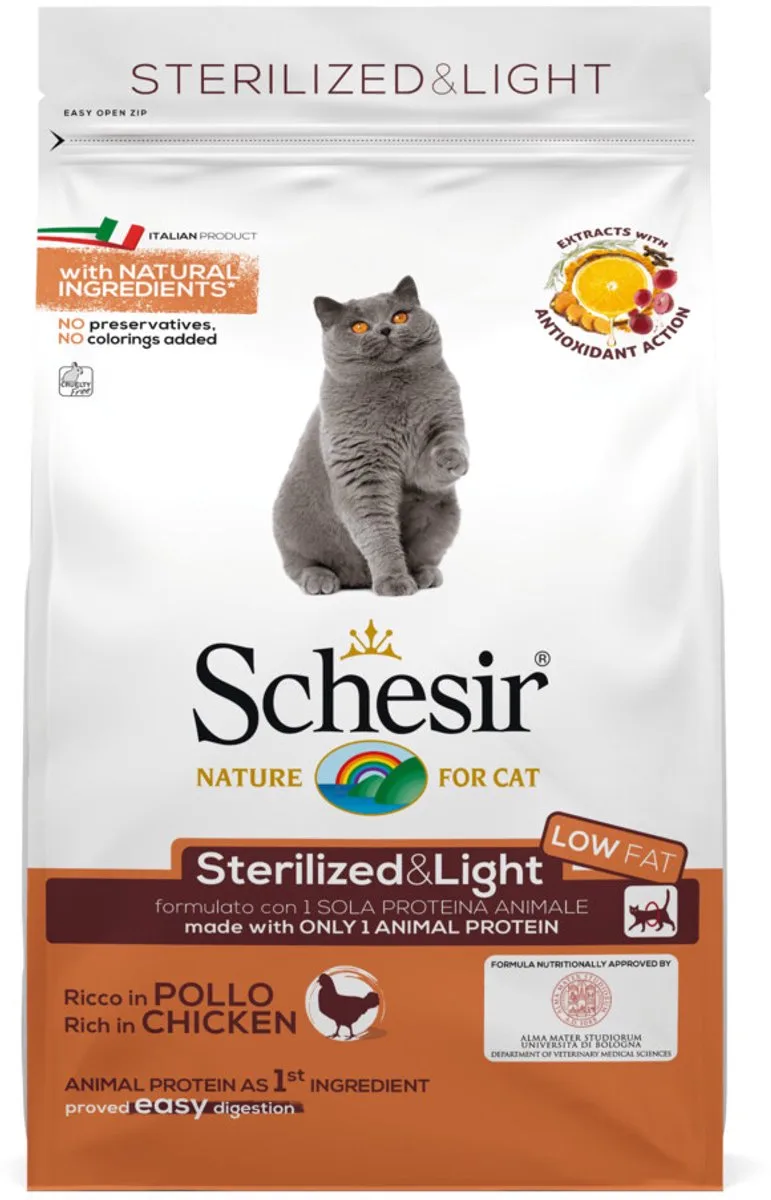 8x Schesir Kattenvoer Dry Sterilized Kip 400 gr by Schesir – product photo