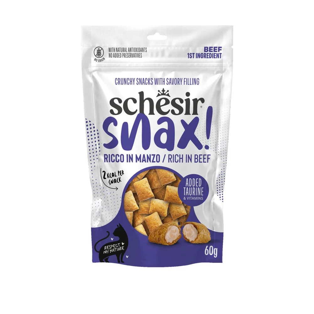 8x Schesir Snax! Kat Rund 60 gr fra Schesir – produktbillede