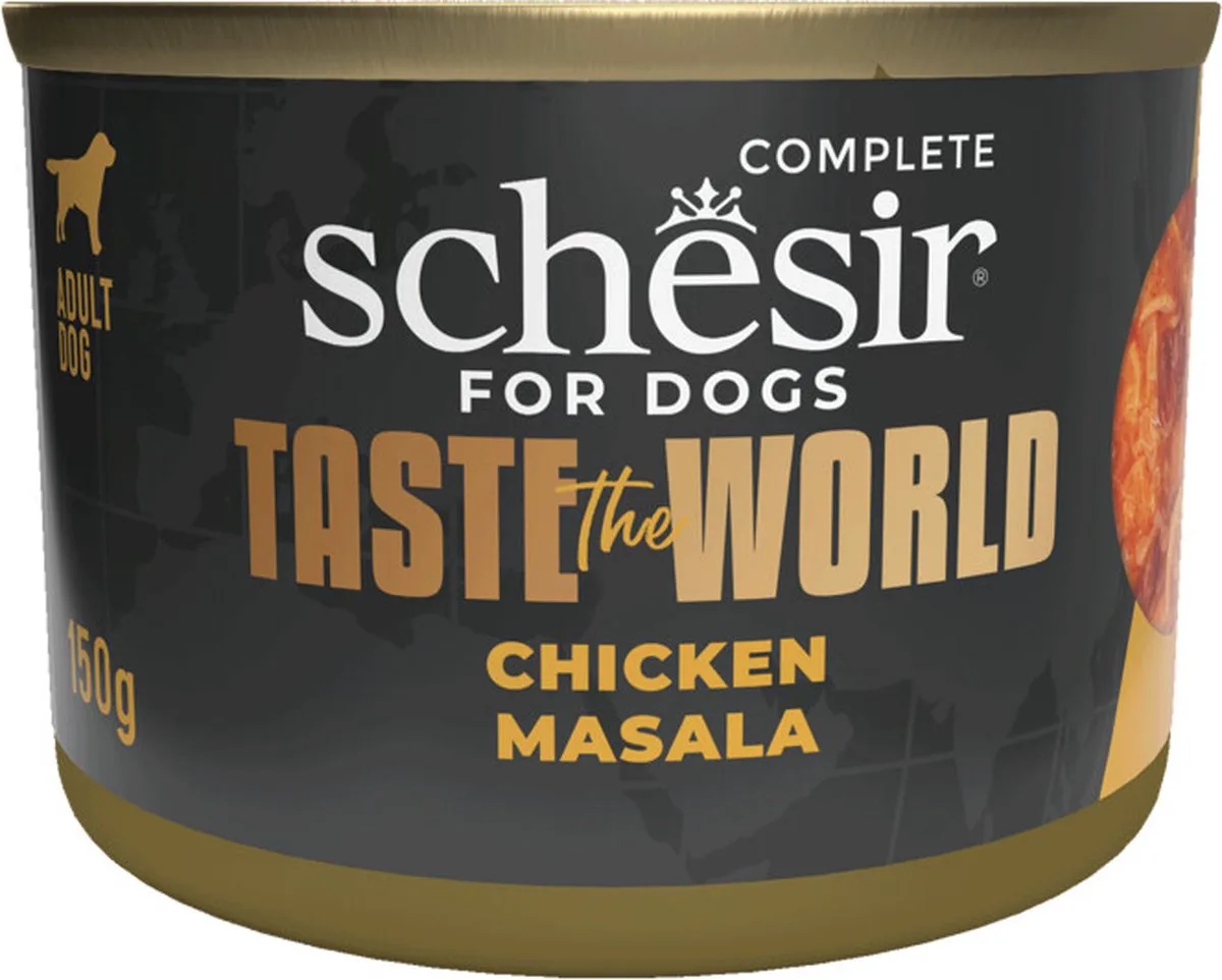 8x Schesir Taste The World Hond Kip Masala 150 gr de Schesir – photo produit