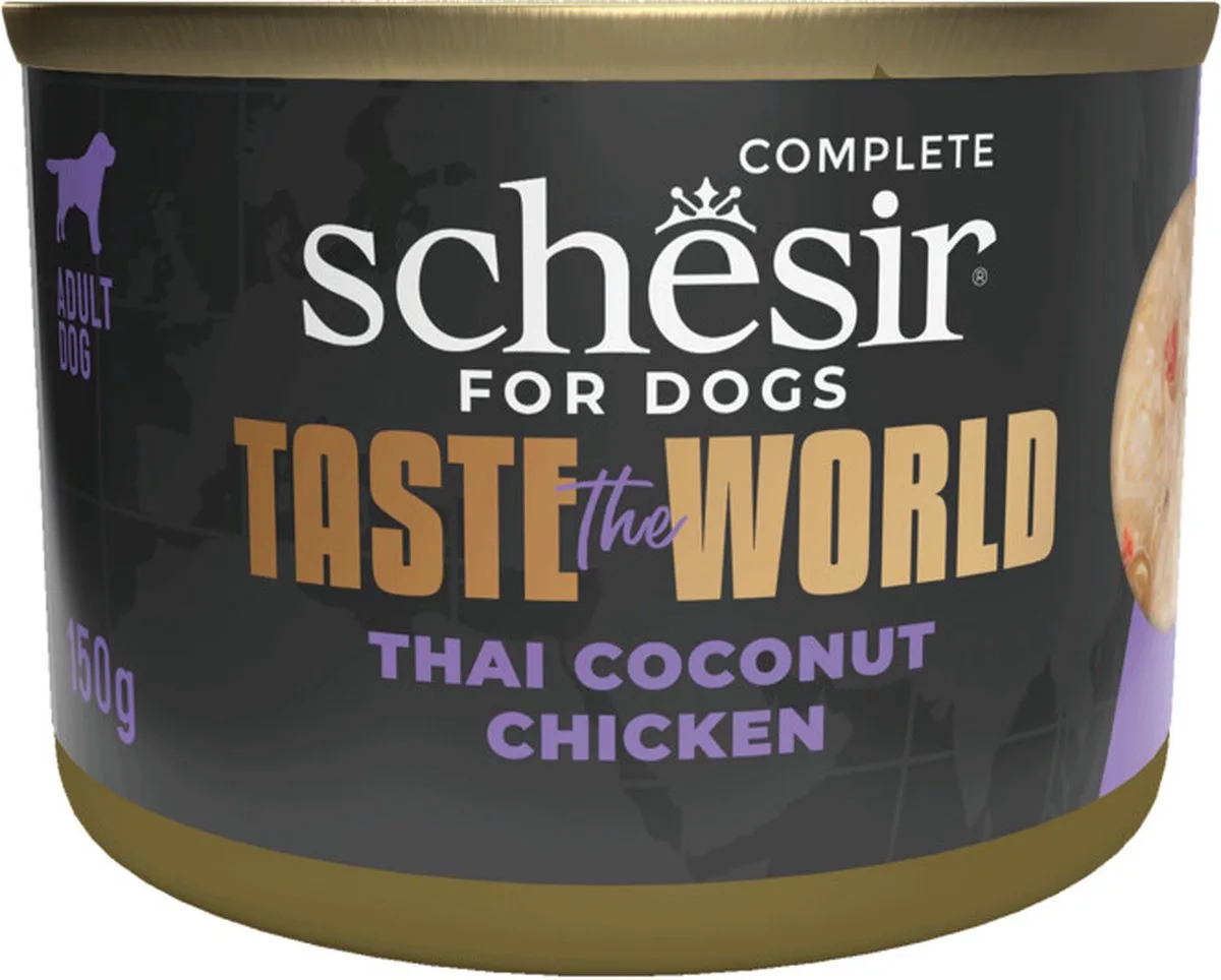 8x Schesir Taste The World Hond Thai Coconut 150 gr de Schesir – photo produit