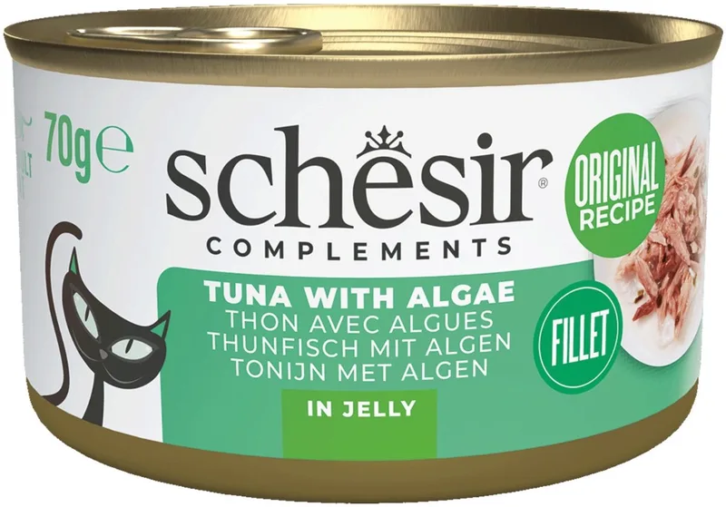 Blik Gelei - Kattenvoer - Tonijn Zeewier 70 g by Schesir – product photo