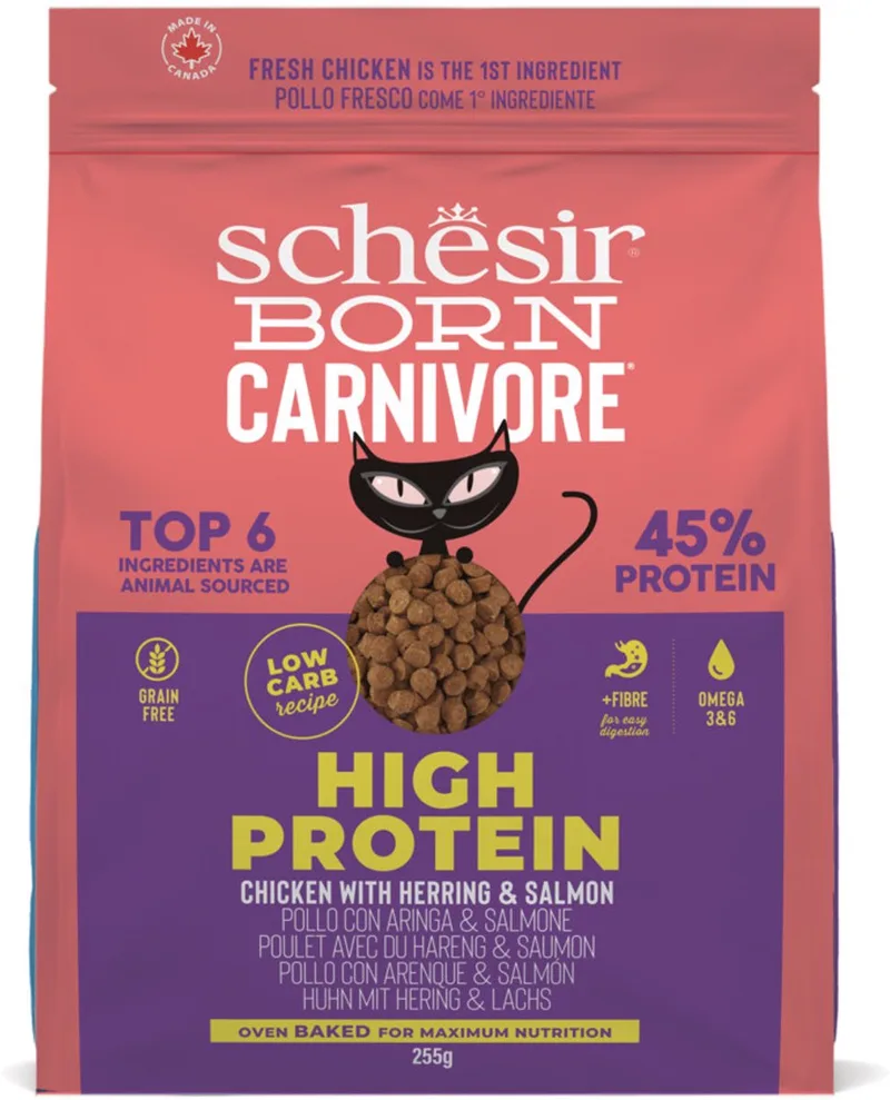 Born Carnivore Kattenvoer Chicken & Herring - 8 x 255 gr - Voordeelverpakking de Schesir – photo produit