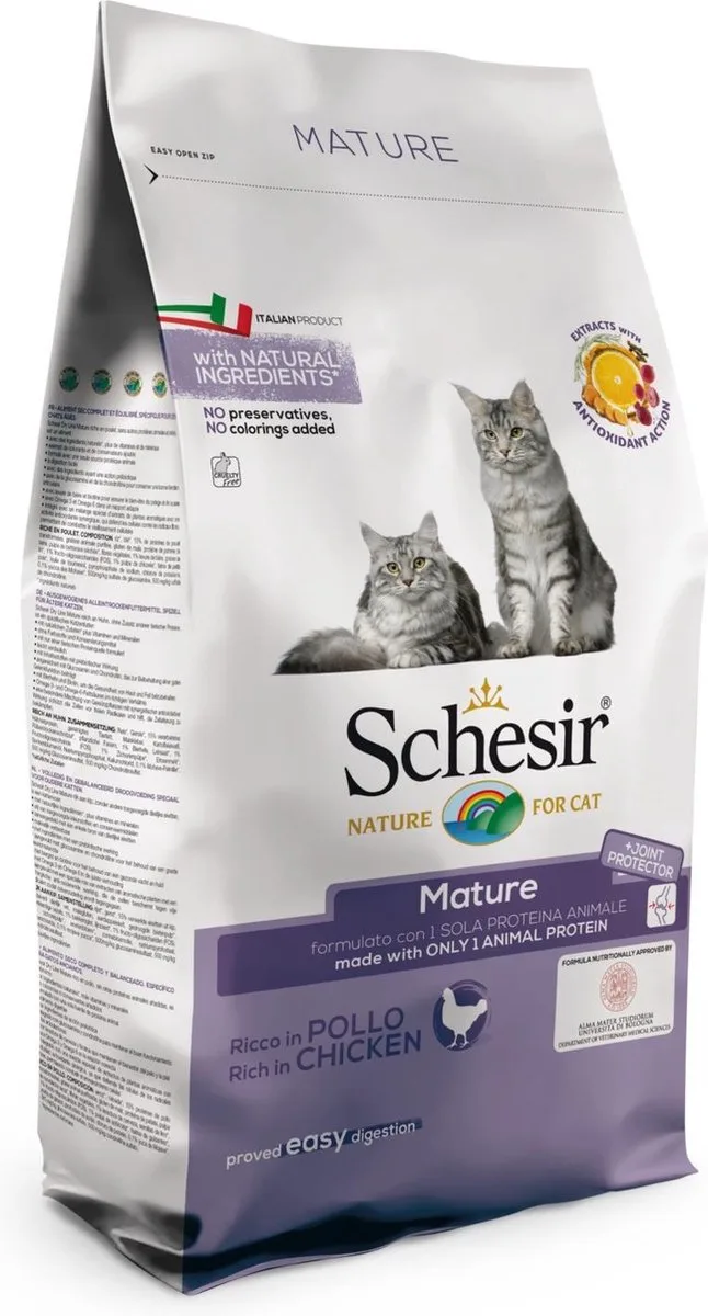 Cat Dry Senior Kip - Kattenvoer - 1.5 kg fra Schesir – produktbillede
