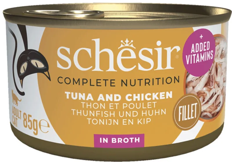 Complete & Balanced Kattenvoer Tonijn en Kip in Boullion - 12 x 85 gr - Voordeelverpakking by Schesir – product photo