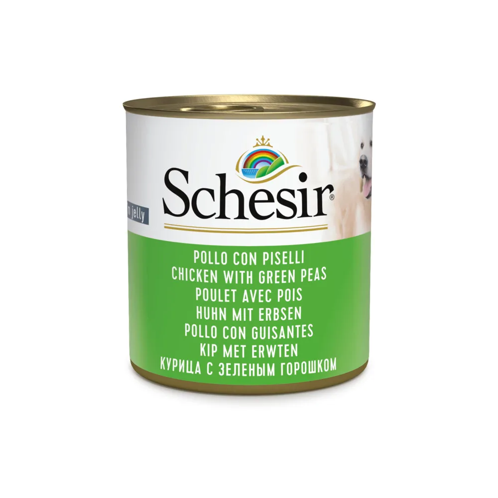 Hondenvoer Kip Erwten in Gelei 285 gr van Schesir – productfoto