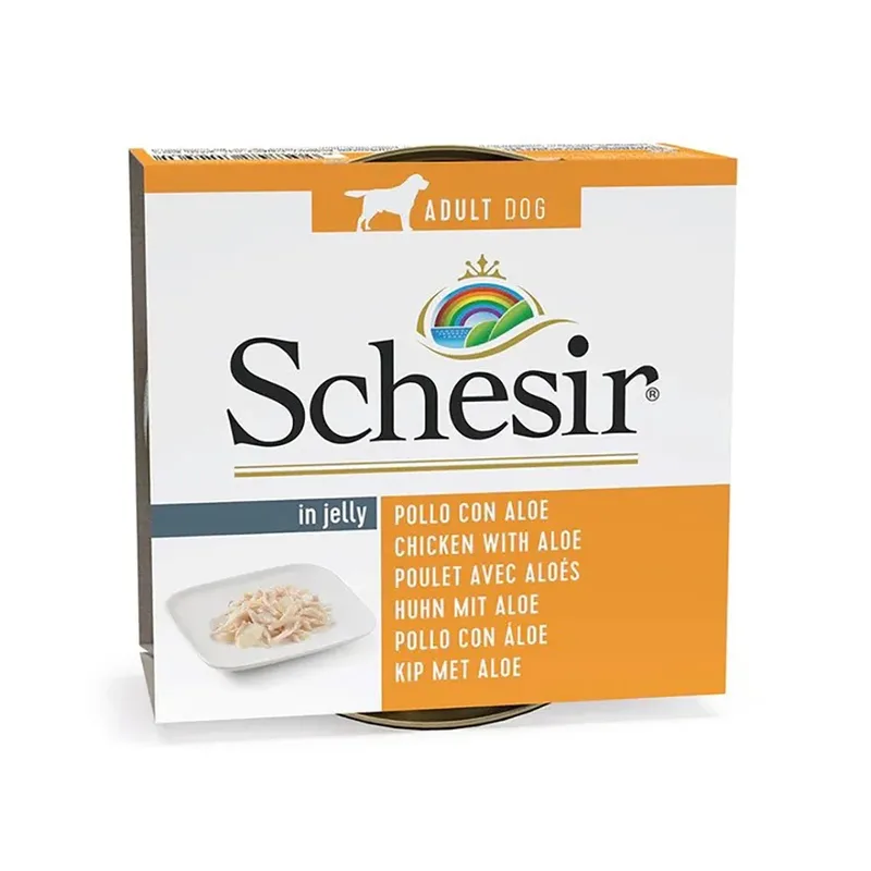 In Gelei Kip Met Aloë Nat Hondenvoer 150g by Schesir – product photo 1 of 2