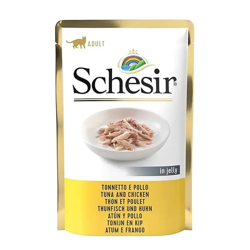 In Gelei Tonijn Met Kip Natvoer Voor Katten 85g by Schesir – product photo 1 of 2