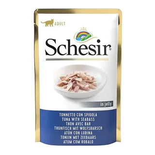 In Gelei Tonijn Met Zeebaars Nat Kattenvoer 85g by Schesir – product photo 1 of 2