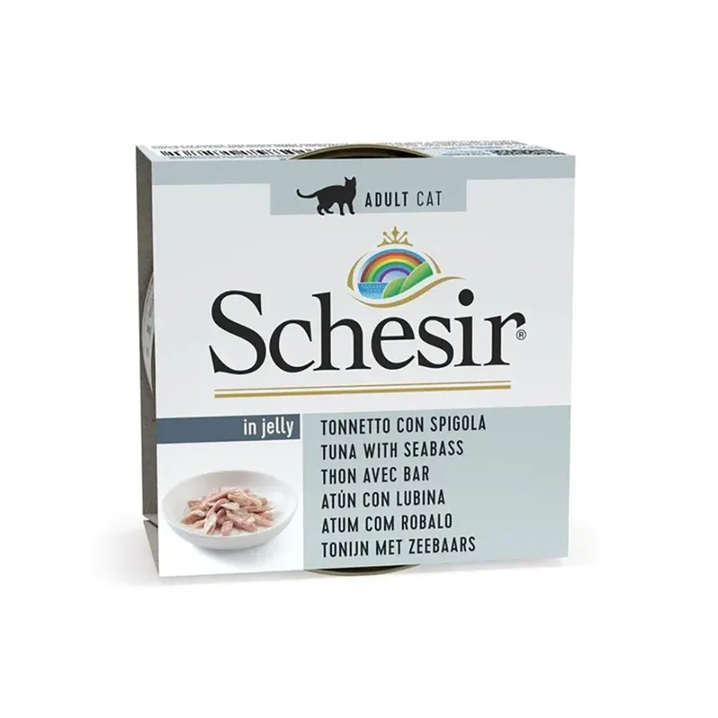 In Gelee Thunfisch Mit Wolfsbarsch Nassfutter Für Katzen 85g von Schesir – Produktfoto