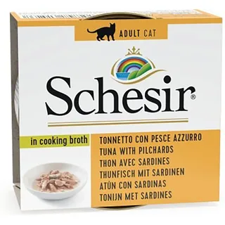 In Kookbouillon Tonijn Met Sardines Natvoer Voor Katten 70g by Schesir – product photo 1 of 2