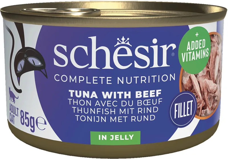 Kattenvoer Tonijn - Rund - 85 gr by Schesir – product photo