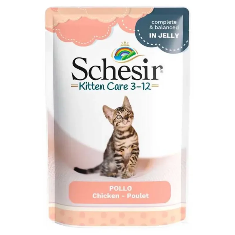 Kipfilet In Gelei Nat Kattenvoer 85g by Schesir – product photo