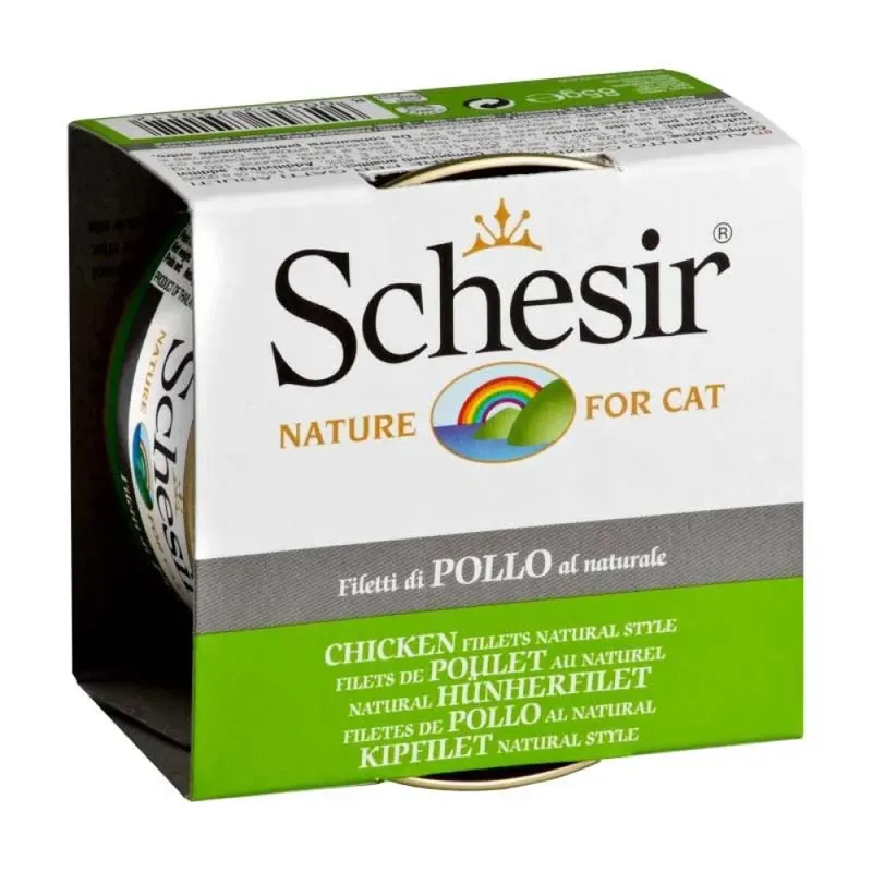 Filets De Poulet Nourriture Humide Naturelle Pour Chats 85g de Schesir – photo produit