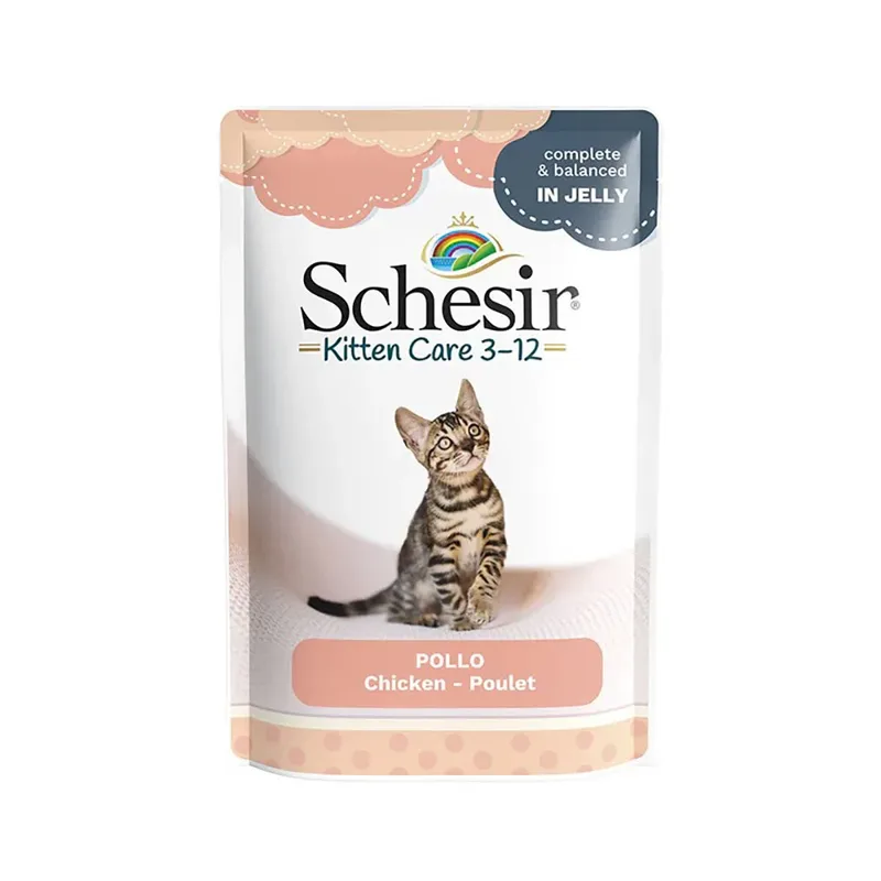 Kipfiletjesnat Kattenvoer 85g von Schesir – Produktfoto