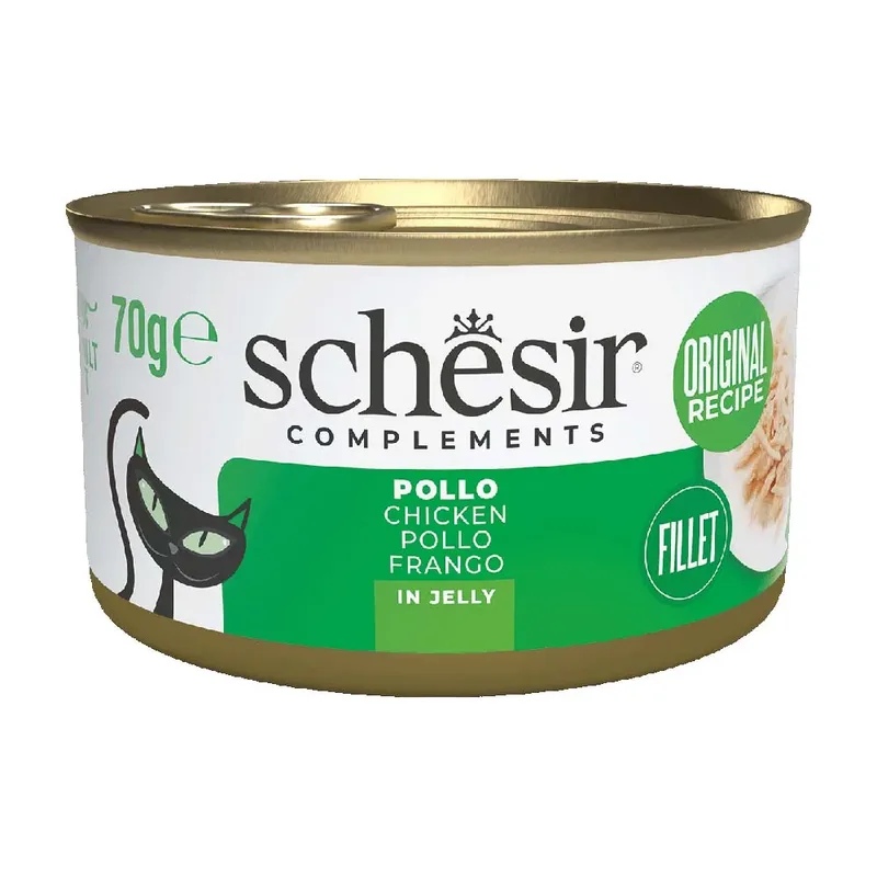 Hühnchenfilets In Gelee Nassfutter Für Katzen 85g von Schesir – Produktfoto