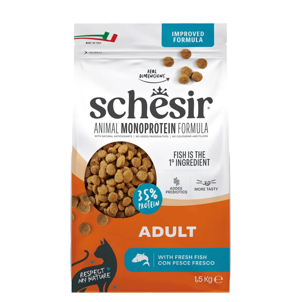 Monoproteïne Kattenvoer Droog Vis 1,5 kg van Schesir – productfoto