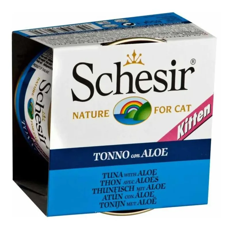 Nat Kattenvoer Met Tonijn Aloë En Gelatine 85g by Schesir – product photo
