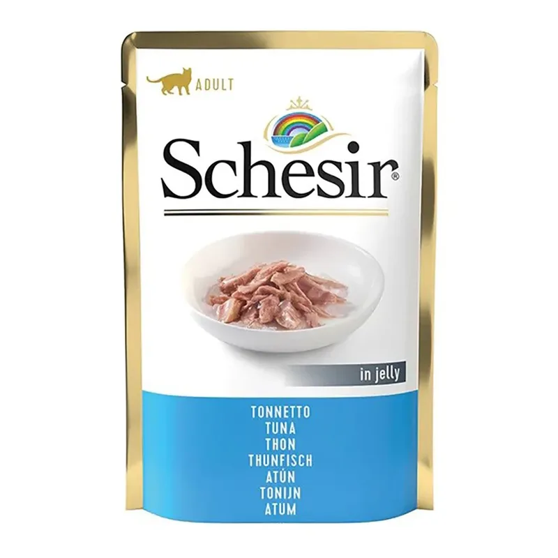 Nat Kattenvoer Met Tonijn In Gelei 85g by Schesir – product photo
