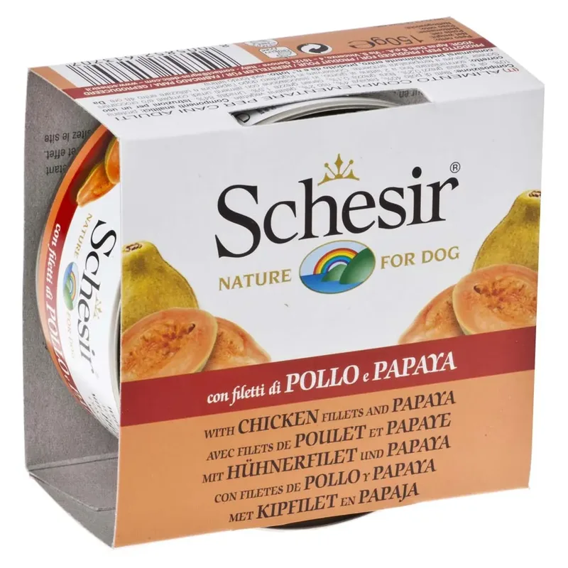 Natte Hondenvoeding Met Kip En Papaja 150g by Schesir – product photo