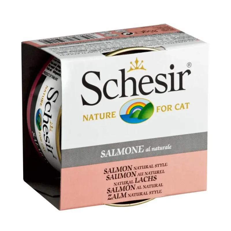 Nourriture Humide Naturelle Au Saumon Pour Chat 85g de Schesir – photo produit