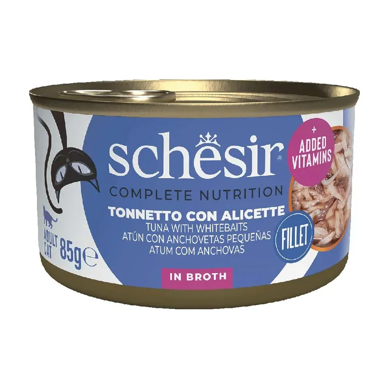 Natvoer Voor Katten Met Tonijn Chanquete En Rijst 85g fra Schesir – produktbillede 1 af 2