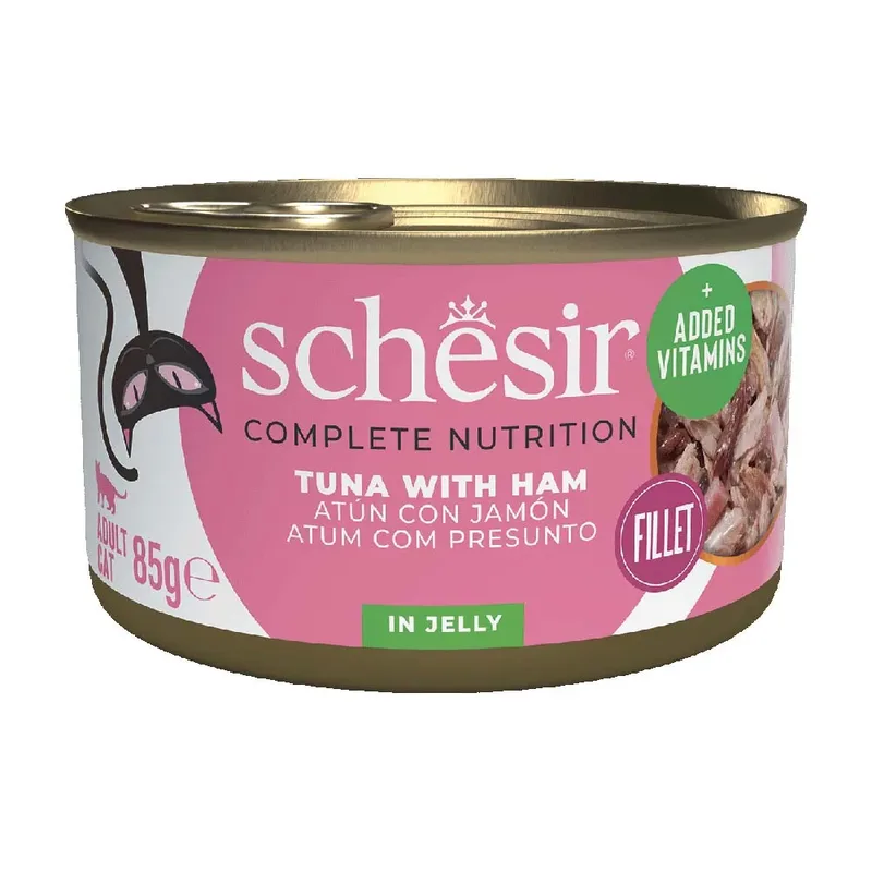 Katzen-nassfutter Mit Thunfisch Und Schinken In Gelee 85g von Schesir – Produktfoto