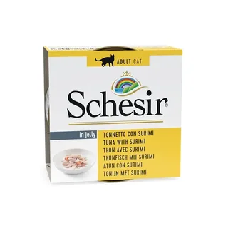 Natvoer Voor Katten Met Tonijn En Surimi In Gelei 85g by Schesir – product photo 1 of 2