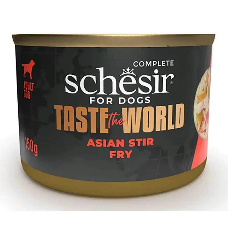 Proef De Wereld Kip Met Aziatische Wok Natvoer Voor Honden 150g by Schesir – product photo